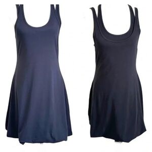 Black Lululemon Bubble Hem Dress - double layer/reversible